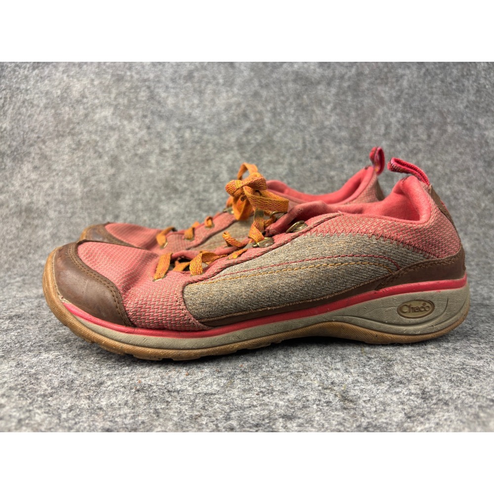Chaco Kanarra Hiking Shoes Womens 10 Pink Brown Mesh Lace Up Sneakers